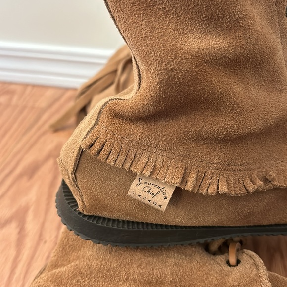 Laurentian Chief Moccasin Boots 7Knee High Brown - Picture 4 of 5
